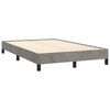 vidaXL Bed Frame without Mattress Light Grey 120x190 cm Small Double Velvet