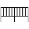 vidaXL Bed Headboard Black 206x4x100 cm Solid Wood Pine