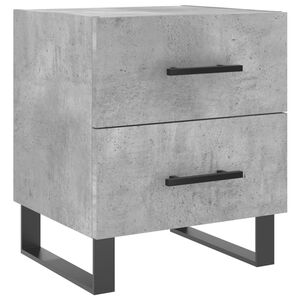 vidaXL Bedside Cabinet Concrete Grey 40x35x47.5 cm Engineered Wood