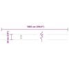 vidaXL Lawn Edgings 10 pcs White 10x103 cm Cold-rolled Steel