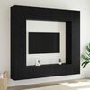 vidaXL TV Cabinet Set Wall-mounted 8 pcs Black Oak Engineered Wood