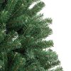 vidaXL Artificial Hinged Christmas Tree Green 270 cm PVC and Metal