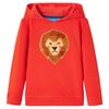 vidaXL Kids' Hooded Sweatshirt Red 92
