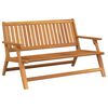 vidaXL Relax Bench Brown 122 x 78 x 73 cm Solid Acacia Wood
