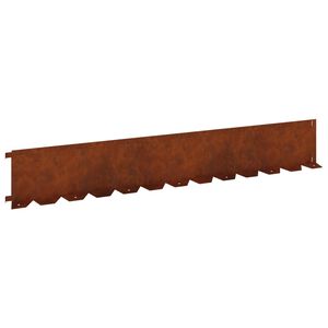 vidaXL Lawn Edging 30 pcs 102 x 15 x 4 cm Steel Rusty