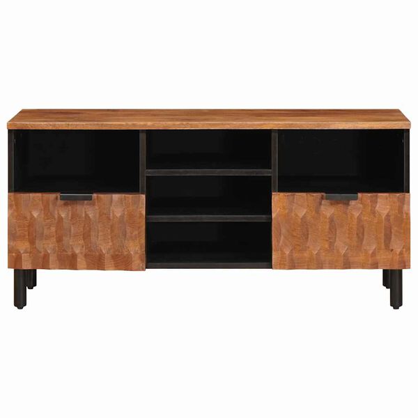 vidaXL TV Cabinet with Drawer Acacia Brown Finish 100 x 33 x 46 cm