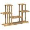 vidaXL Plant Stand White 123 x 25 x 78.5 cm Solid Acacia Wood