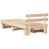 vidaXL Bed Frame with Headboard Natural 80 x 200 cm Solid Pine Wood