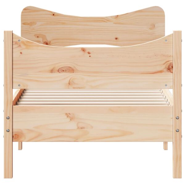 vidaXL Bed Frame without Mattress 90x190 cm Single Solid Wood Pine