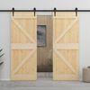 vidaXL Door 90x210 cm Solid Pine Wood