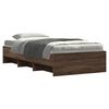 vidaXL Bed Frame without Mattress Brown Oak 75x190 cm Small Single Engineered Wood