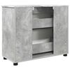 vidaXL Bathroom Cabinet with Drawer Concrete Grey 76.5 x 35 x 64 cm