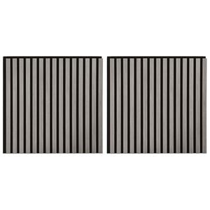 vidaXL Wall Panels 2 pcs 60.5 x 60 cm Grey