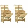vidaXL Slatted Garden Composter 2pcs 80x50x100 cm Impregnated Pinewood