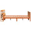 vidaXL Bed Frame with Headboard without Mattress Wax Brown 150x200 cm King Size