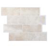 vidaXL Decorative Stickers 20 pcs Beige Marble 29 x 21 cm