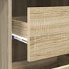 vidaXL Desk with Drawer Sonoma oak 90 x 37.5 x 75 cm Engineered Wood