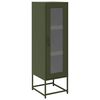 vidaXL Highboard Olive Green 36x39x123 cm Cold-rolled Steel