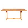vidaXL 9 Piece Garden Dining Set Solid Teak Wood
