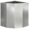 vidaXL Corner Planter Silver 30 x 30 x 35 cm Galvanised steel