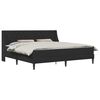 vidaXL Bed Frame with Mattress Black 180 x 200 cm Velvet