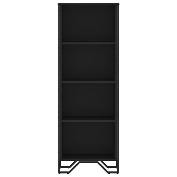 vidaXL Bookcase Black 50x31x137.5 cm Engineered Wood