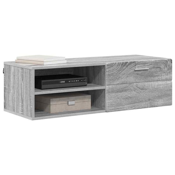 vidaXL Wooden Cabinet Grey Sonoma 100.5 x 39 x 30 cm Engineered Wood