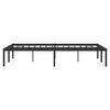 vidaXL Metal Bed Frame without Mattress Black 120x200cm