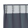 vidaXL Blackout Curtains with Rings 2 pcs Anthracite 140 x 140 cm