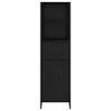vidaXL Book Cabinet Black Oak 43 x 36 x 150.5 cm Engineered Wood