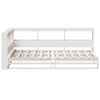 vidaXL Bookcase Bed without Mattress White 100x200cm Solid Wood Pine