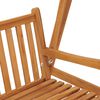 vidaXL Swing Bench 170 cm Solid Teak Wood