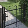 vidaXL Single Door Fence Gate Boxtel with Hoop Top 100 x 75 cm