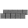 vidaXL Fence Set 1737 x 186 cm WPC and Aluminium Grey