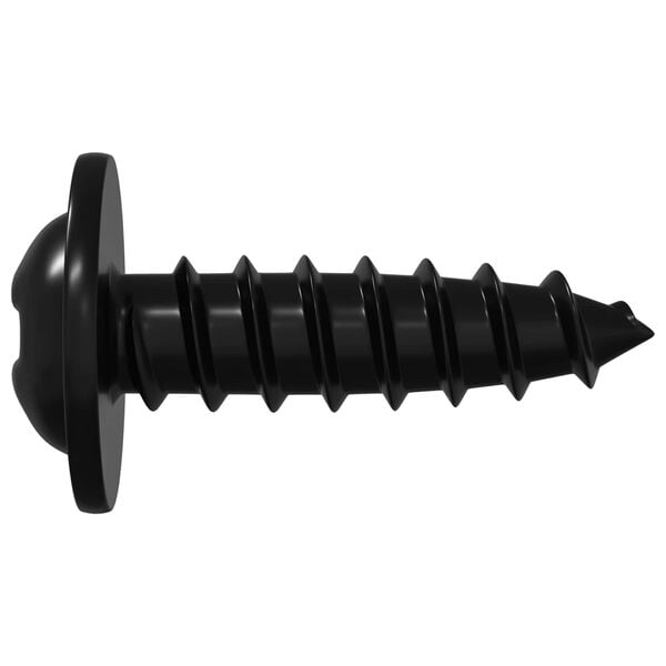 vidaXL Self Tapping Nail 16364 pcs Black 3.5 x 12 mm Iron