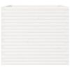 vidaXL Garden Planter White 80x80x68.5 cm Solid Wood Pine