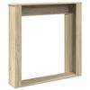 vidaXL Fireplace Surround Sonoma Oak 100x20x100 cm Engineered Wood