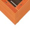 vidaXL Garden Planter Wax Brown 50x50x72.5 cm Solid Wood Pine