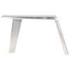 vidaXL Aviator Desk Silver 112x50x76 cm Metal