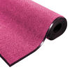 vidaXL Doormat Other Pink and Black 120 x 300 cm Polyamide and PVC