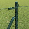 vidaXL Fence Post Green 50 x 1 m (50 mm mesh) Steel and PVC