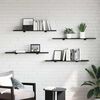 vidaXL Bookshelf Board 4 pcs Black 100 x 20 x 1.5 cm Engineered Wood
