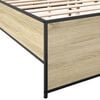vidaXL Bed Frame without Mattress Sonoma Oak 120x200 cm