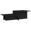 vidaXL Coffee Table Black 111.5x50x33 cm Engineered Wood
