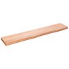 vidaXL Wall Shelf Light Brown 100x20x4 cm Treated Solid Wood Oak