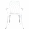 vidaXL Garden Dining Set 7 pcs White Aluminium