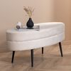 Venture Home Ottoman Otto 100x40x41 cm Velvet Off-white