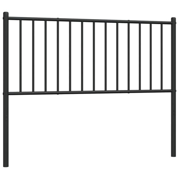 vidaXL Metal Replace Headboard Black 107 cm