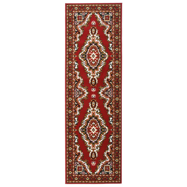 vidaXL Runner Rug BCF Oriental Red 100x350 cm