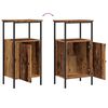 vidaXL Bedside Cabinets 2 pcs Old Wood 41x31x80 cm Engineered Wood